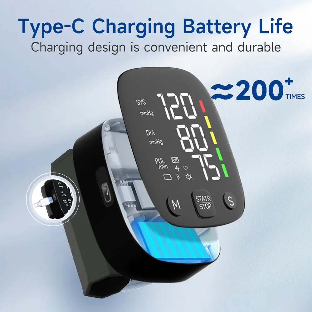 Rechargeable Digital Wrist Blood Pressure Monitor - Ultimate korean beauty kit